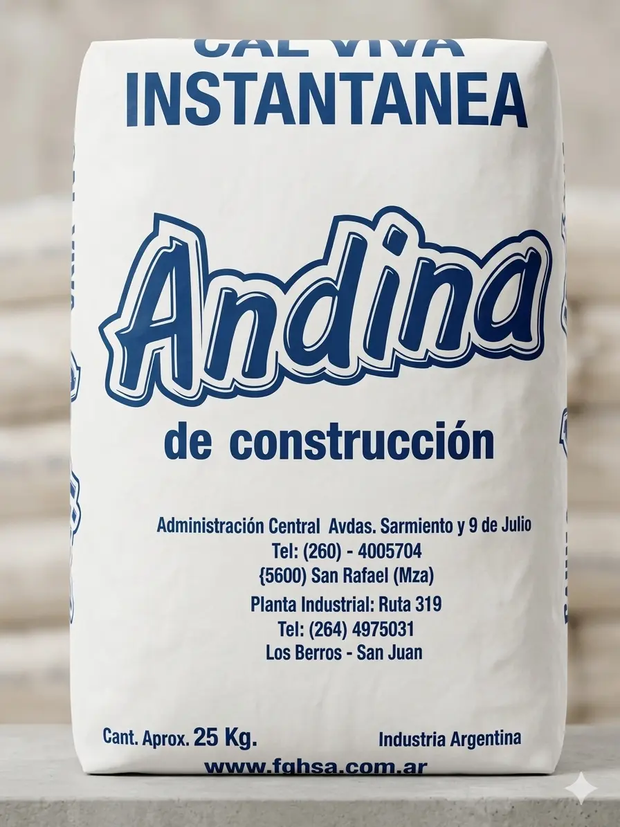 Cal Andina bolsa 25 kg