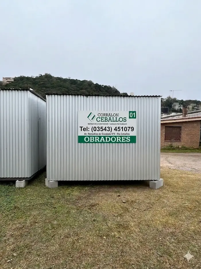 Alquiler de obradores contenedor obra Río Ceballos Córdoba